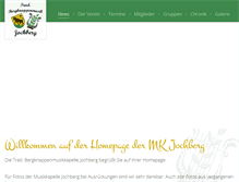 Tablet Screenshot of musikkapelle-jochberg.at